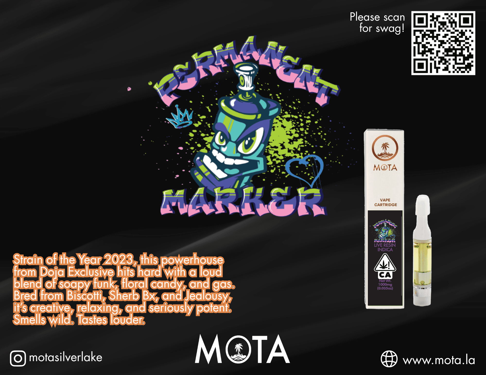 Mota LR Cart 1g Permanent Marker