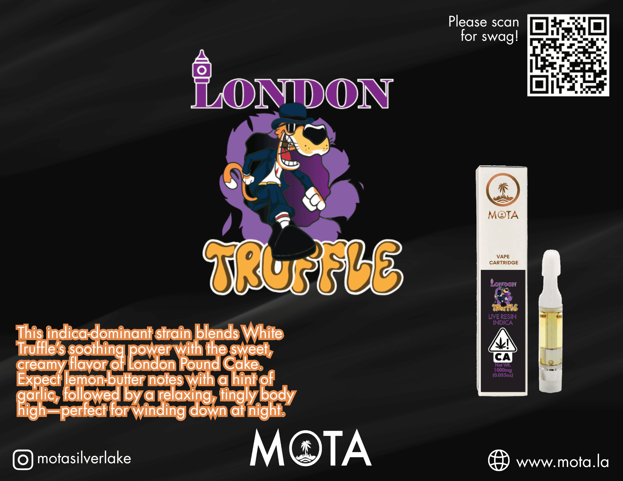 Mota LR Cart 1g London Truffle