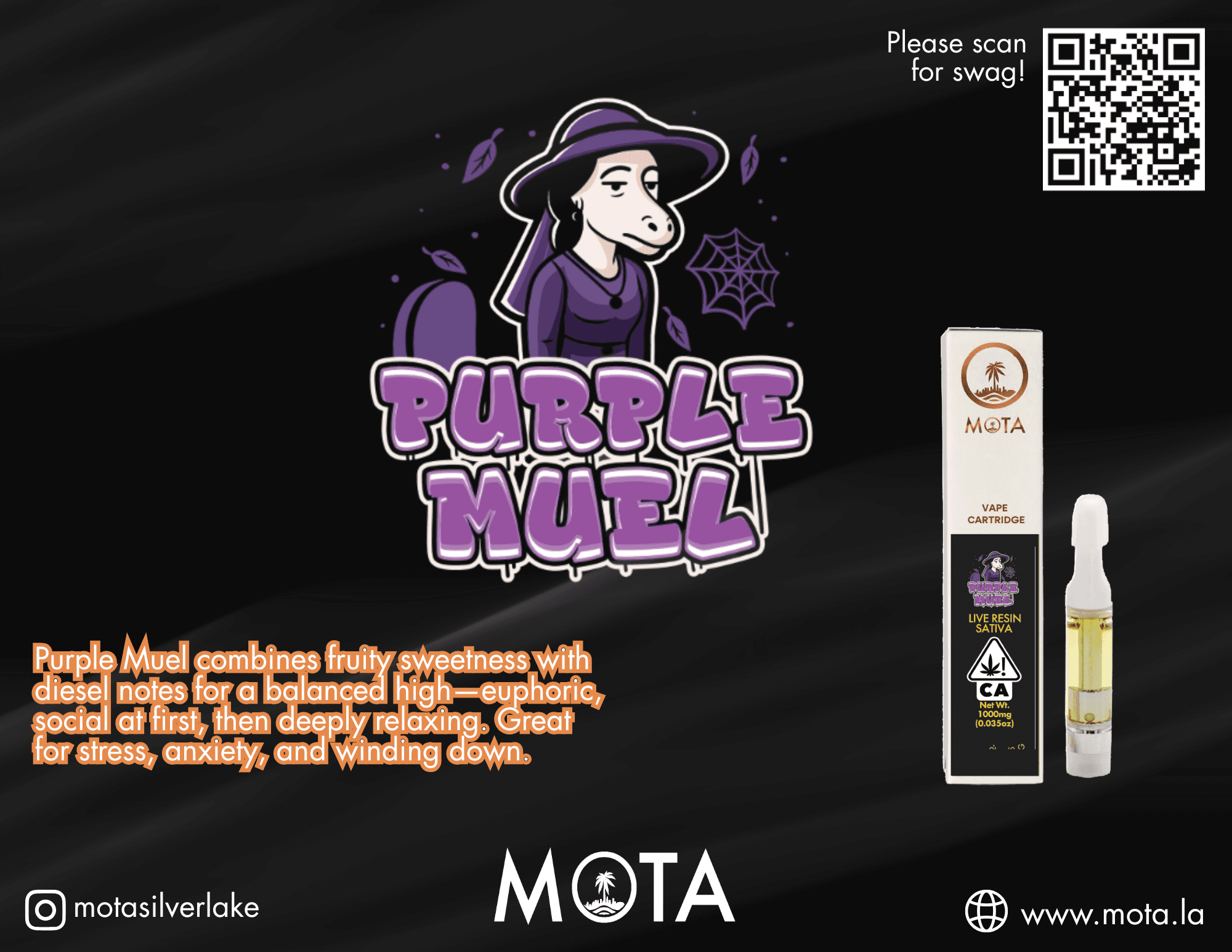 Mota LR Cart 1g Purple Muel