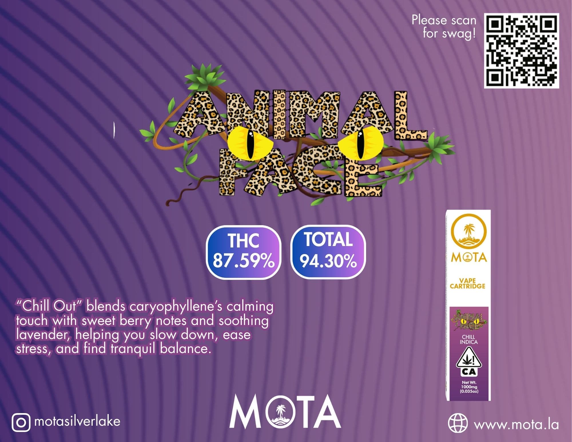 Mota Cart Animal Face 1g