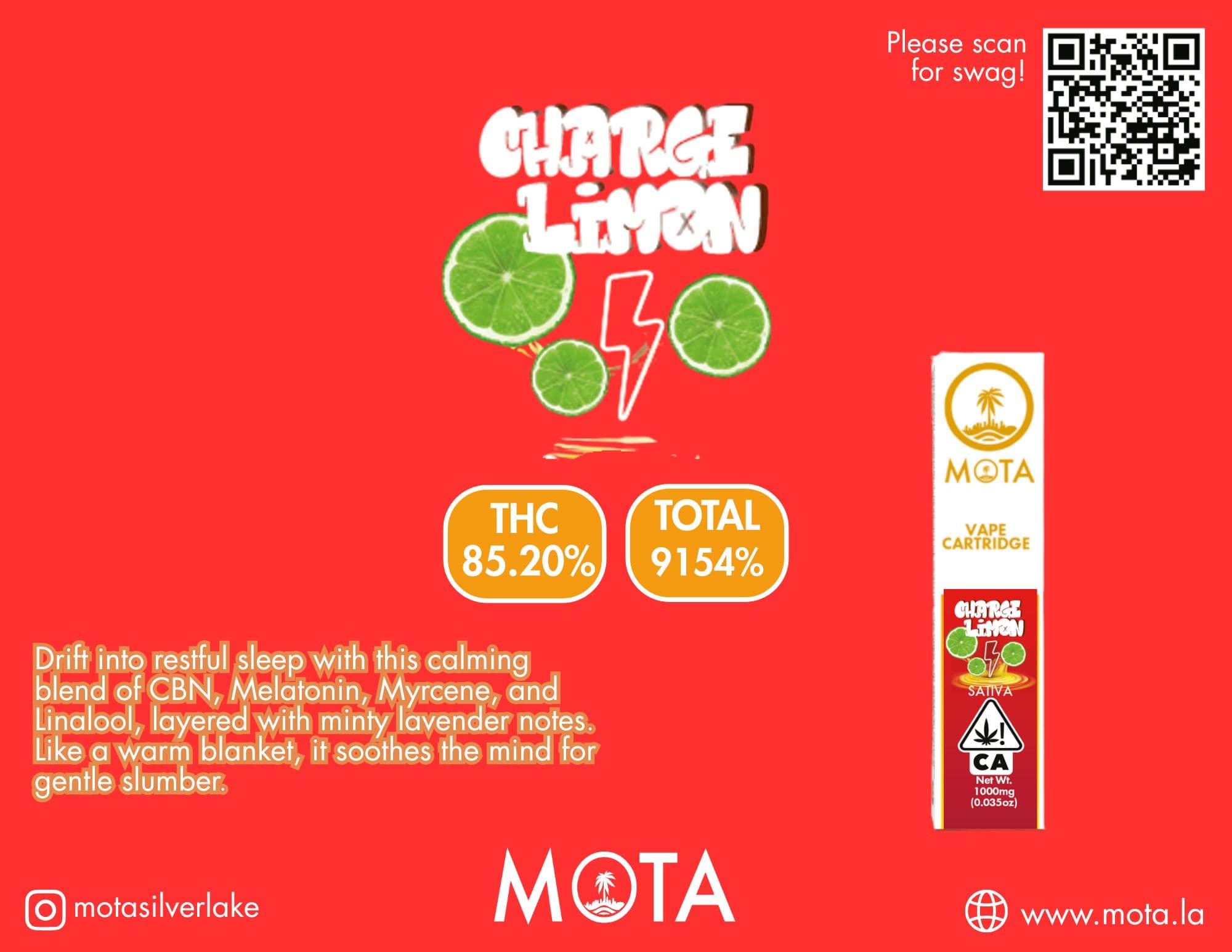 Mota Cart Limon 1g
