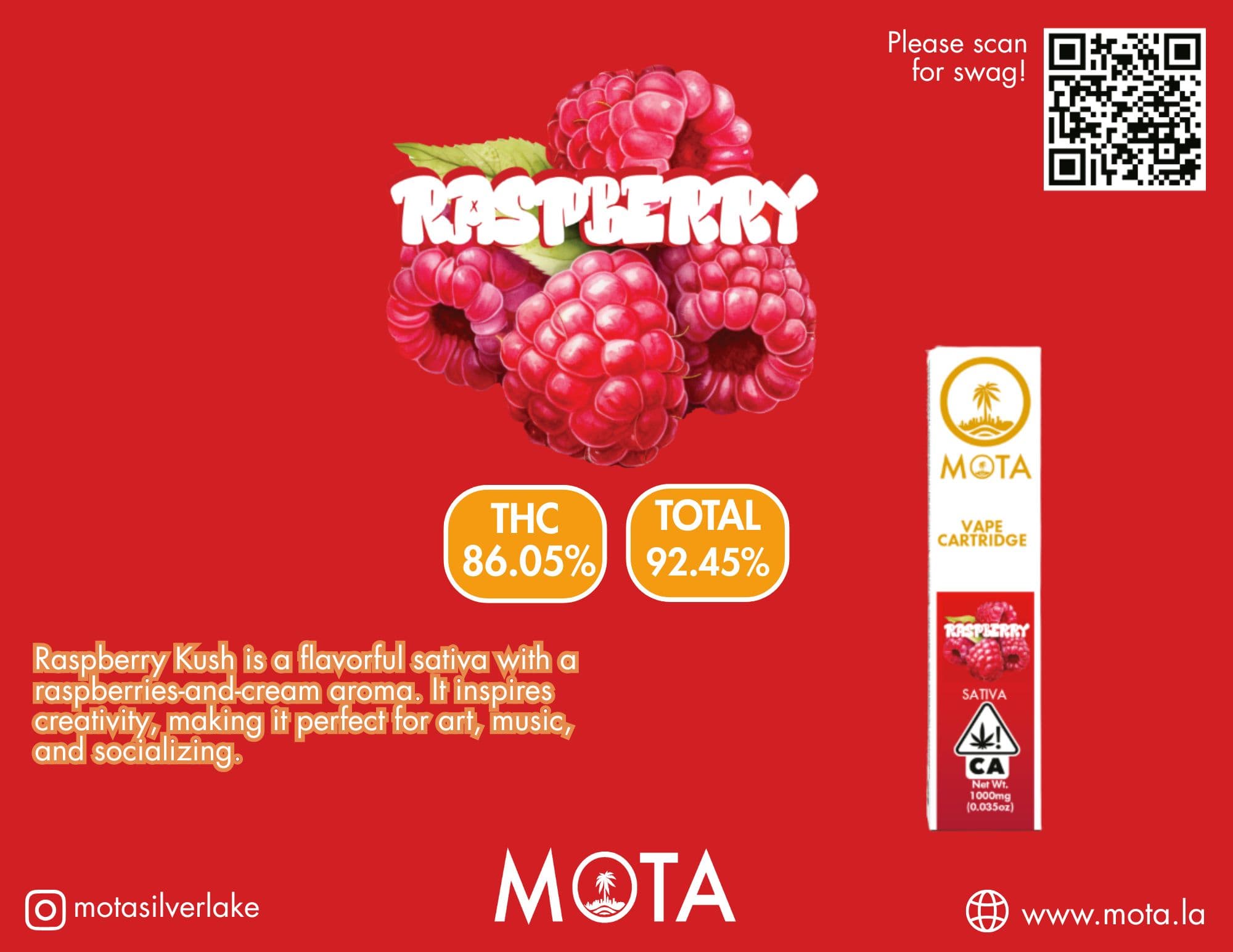 Mota Cart Raspberry 1g