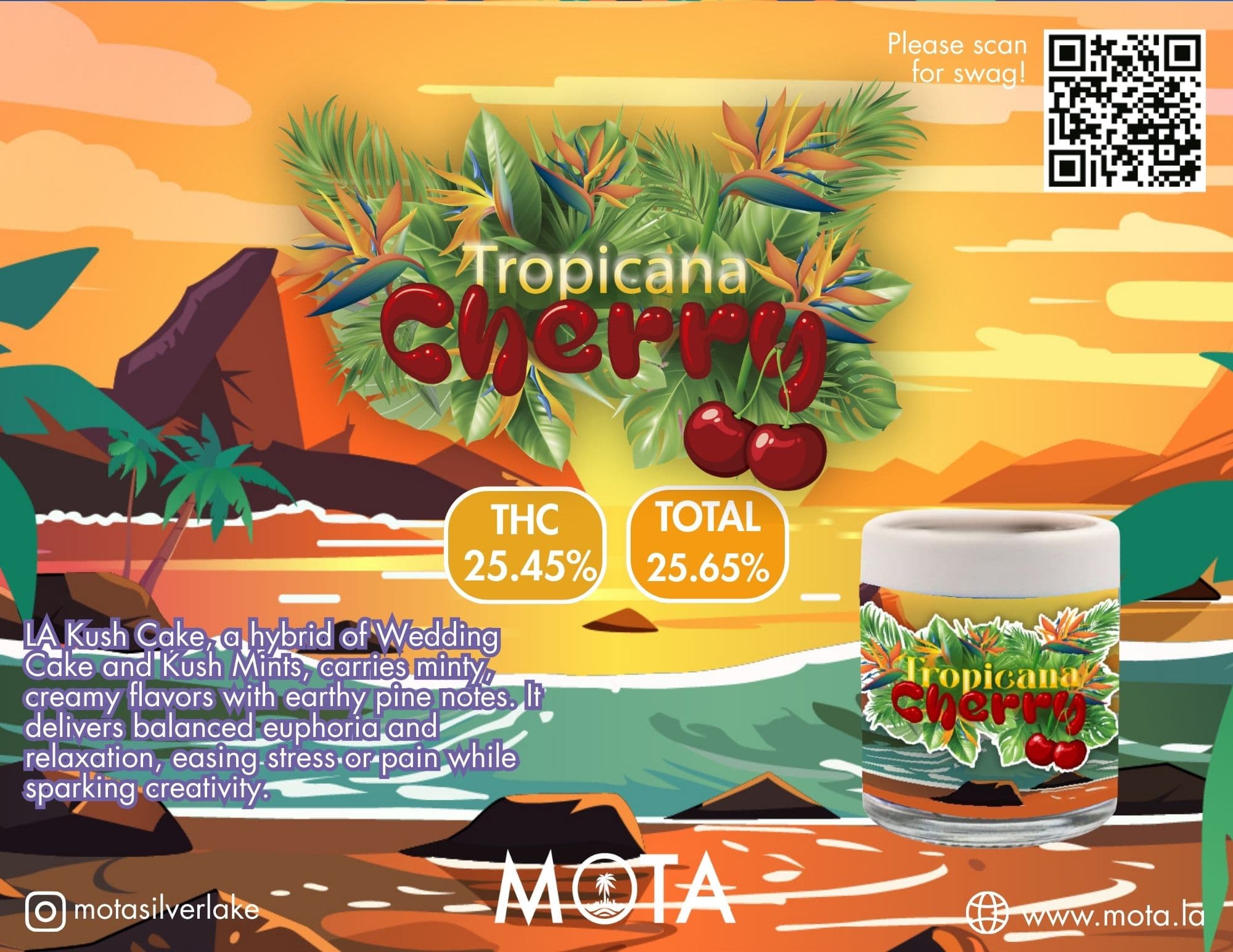 Mota Flower Tropicana Cherry